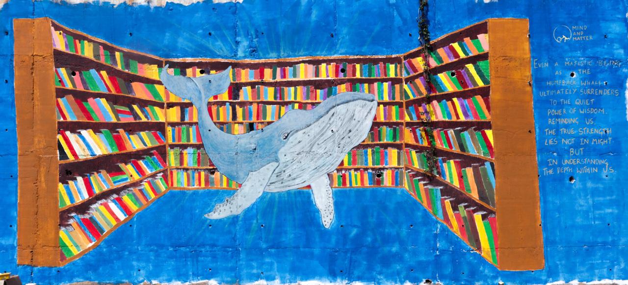 Whale mural
